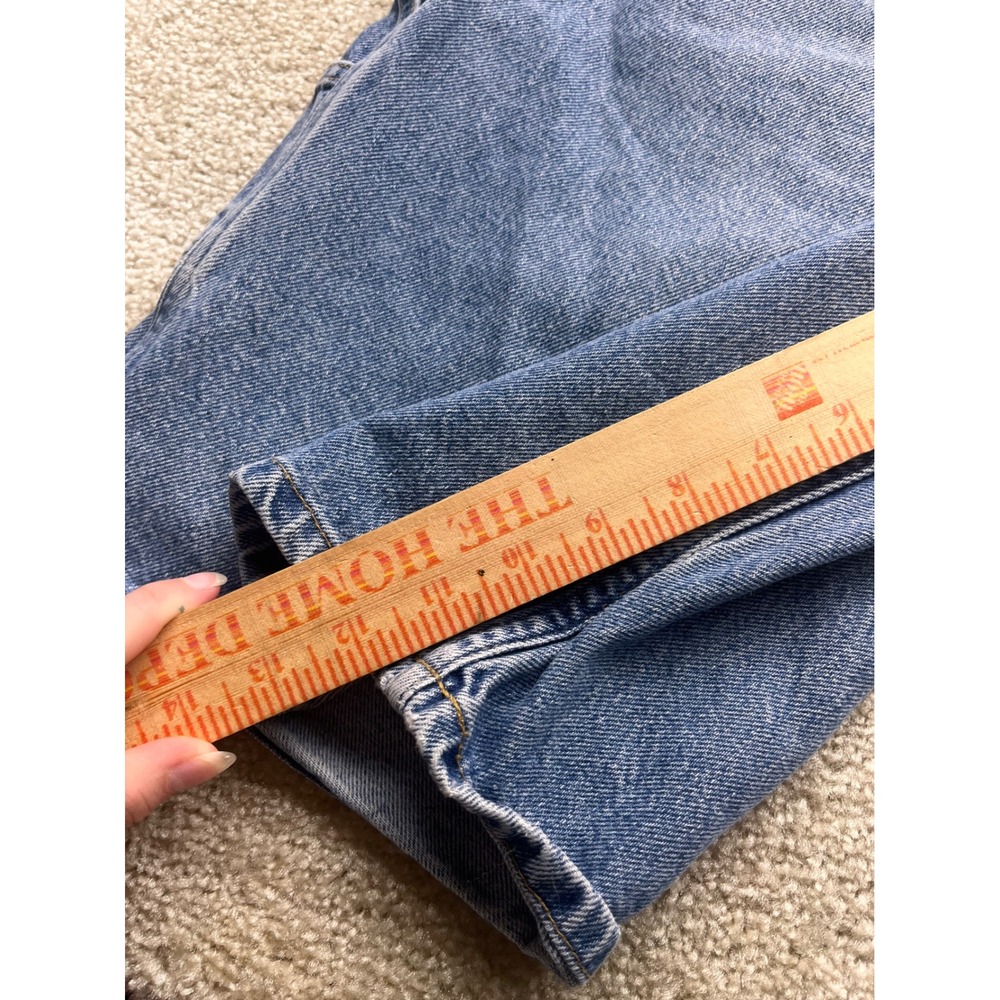 Tommy Hilfiger Mens Vintage Carpenter Denim Shorts Blue Medium Wash Size 36 - Picture 4 of 9
